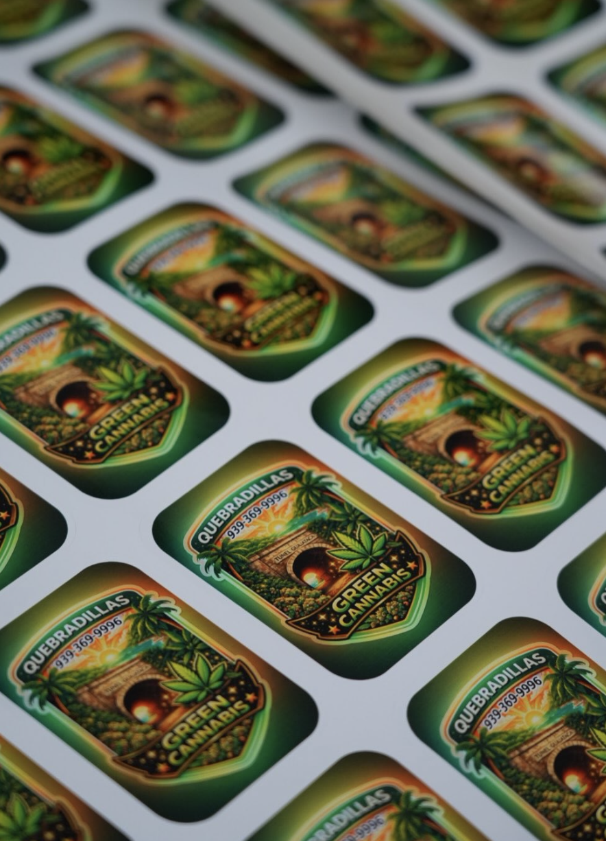 Green Cannabis · Stickers